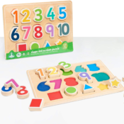 Shape & Number Puzzle Educational Toy Set $4.80 (Reg. $7.36) - FAB...