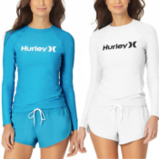 Hurry! Women’s Hurley Rashguards & Boardshorts from $9.99 (Reg. $32+)