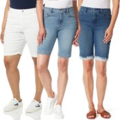 Gloria Vanderbilt High Rise Bermuda Shorts from $16.99 (Reg. $48.71) -...