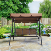 Enjoy Having a Soothing Vibe to Your Home with this Yaheetech 3-Seat Outdoor...