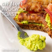 air fryer avocado toast