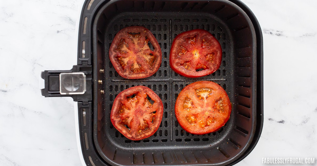 easy air fryer cooking instructions for grilled tomatoes