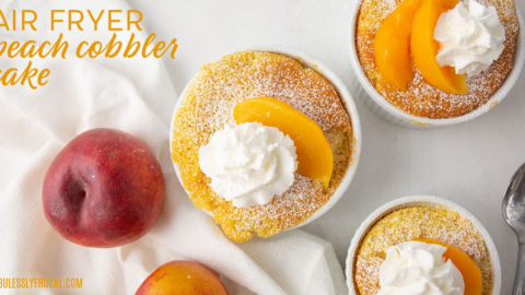 Air fryer clearance peach cobbler