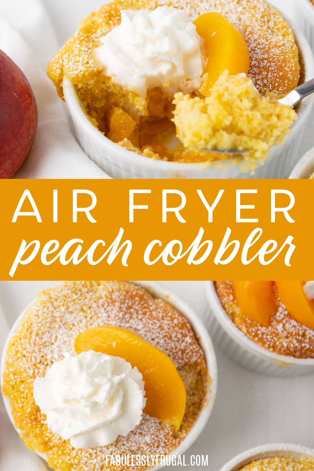 air fryer peach cobbler