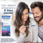 3-Count Clearblue Early Detection Pregnancy Test $12.48 (Reg. $19) - $4.16...
