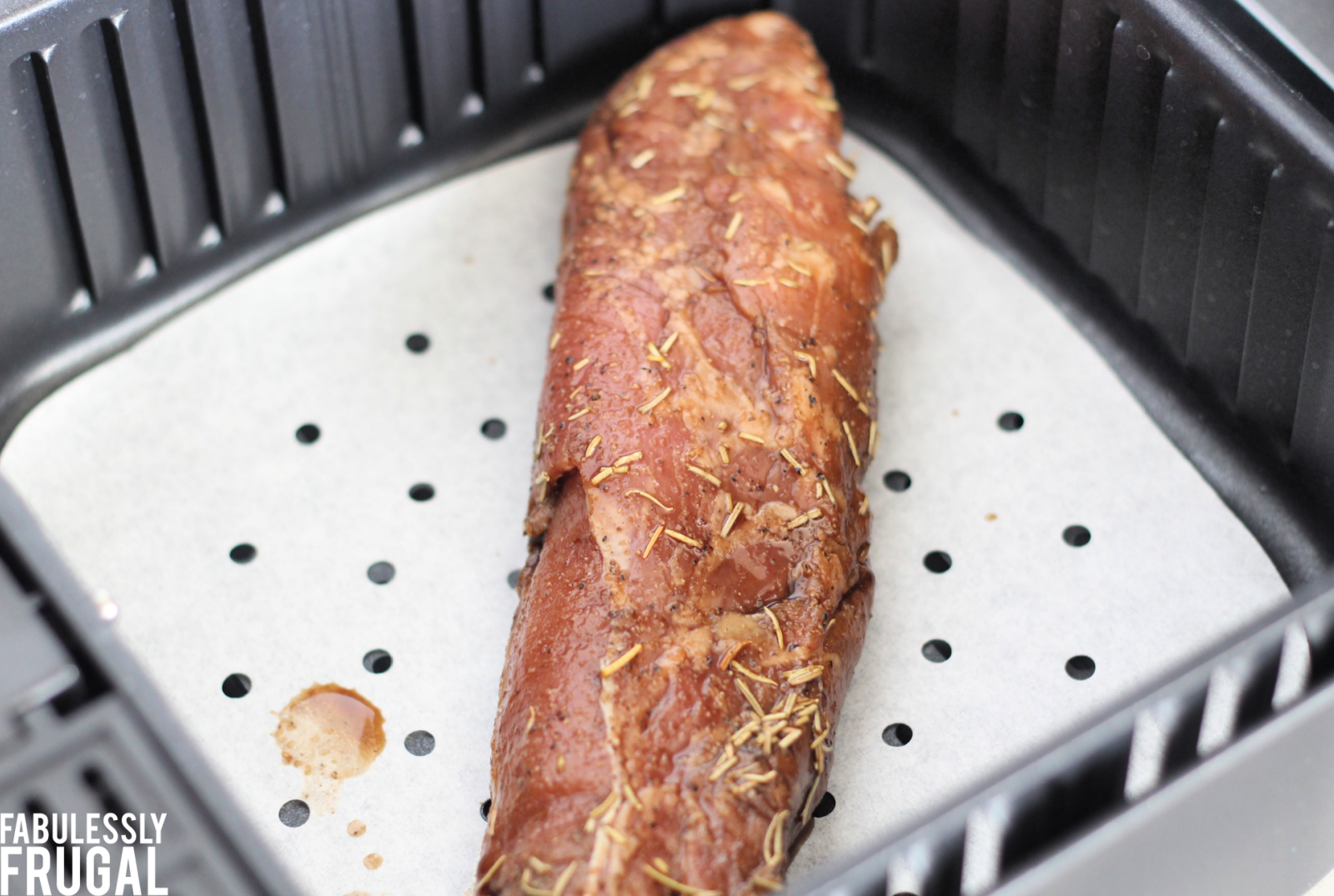 raw pork tenderloin in the air fryer
