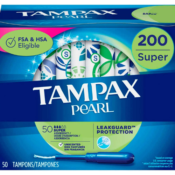 200-Count Tampax Pearl Super Absorbency Unscented Tampons as low as $35.99...