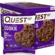 12 Count Quest Nutrition Double Chocolate Chip Protein Cookies as low as...