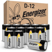 12-Pack Energizer D Cell Alkaline Power Batteries as low as $19.54 Shipped...