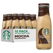 12-Pack Starbucks Frappuccino Coffee Drink, Mocha as low as $26.20 Shipped...
