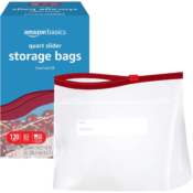 120-Count Amazon Basics Quart Slider Food Storage Bags as low as $6.52...