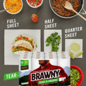 Amazon Prime Day: 16 Double Rolls Brawny Tear-A-Square Paper Towels $25.50...