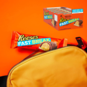 18-Count REESE'S FAST BREAK Milk Chocolate, Peanut Butter & Nougat...