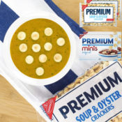 2 Bags Premium Soup & Oyster Crackers + 2 Boxes Premium Minis Original...