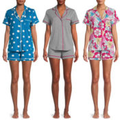 2-Piece Secret Treasures Women's Top & Shorts Pajama Set $7 (Reg. $16.98)...