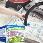 20 Variety Pack Hibag Vacuum Storage Bags $23.99 After Coupon (Reg. $34)...