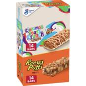 28 Variety Pack Reese's Puffs & Cinnamon Toast Crunch Breakfast Bars...