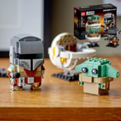 LEGO BrickHeadz Star Wars: The Mandalorian & The Child 295-Piece Building...