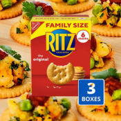 3 Family Size Boxes RITZ Original Crackers as low as $9.82 After Coupon...