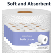 30 Rolls Amazon Basics 2-Ply Toilet Paper as low as $15.99 Shipped Free...