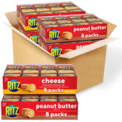 32 Snack Packs RITZ Peanut Butter and Cheese Sandwich Crackers $11.18 After...