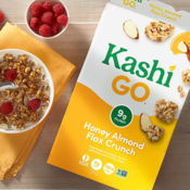 4 Boxes Kashi Go Breakfast Cereal, Honey Almond Flax Crunch as low as $8.30...