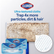 48-Count Clorox Disinfecting Wet Mopping Cloths, Rain Clean as low as $15.81...