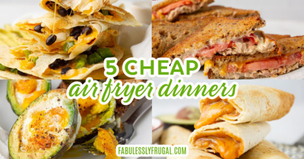 5 cheap air fryer dinners