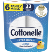 6 Family Mega Rolls Cottonelle Ultra Clean Toilet Paper as low as $7.05...
