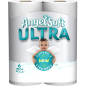 FOUR 6 Mega Rolls Angel Soft Ultra Toilet Papers $6.94 EACH Box (Reg. $13.30)...