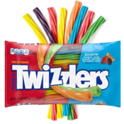 6 Pack Twizzlers Twists Assorted Fruit Flavored Rainbow Chewy Candy, 12.4...