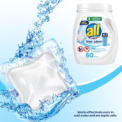 60-Count All Mighty Laundry Detergent Pacs as low as $10.17 Shipped Free...