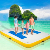 8x5Ft Inflatable Floating Dock w/ Electric Air Pump $207.97 Shipped Free...