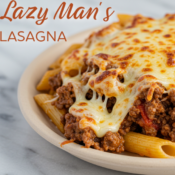 Lazy Man's Lasagna on a dinner plate