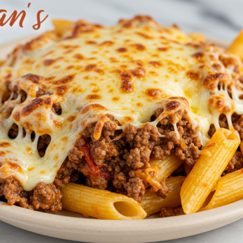 Lazy Man's Lasagna on a dinner plate