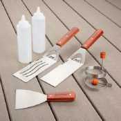 Cuisinart 7-Piece Wooden Handle Griddle Tool Set $9.91