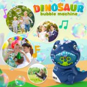 Dinosaur Bubble Machine for Toddlers $9.90 After Code (Reg. $33) + Free...