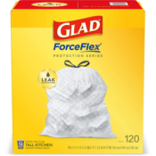 Save Up To $4 on Glad ForceFlex Trash Bags as low as $7.24 After Coupon...