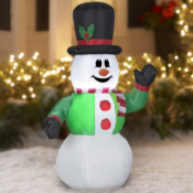 Airblown Inflatables Holiday Time 4 Ft Inflatable Snowman $10.49 (Reg....