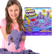 Kinetic Sand, Sandbox Playset with 1lb of Purple and 3 Molds $5.87 (Reg....