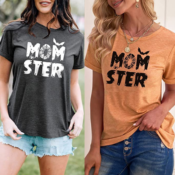 Save 30% on Momster - Fun Halloween Short Sleeve Tops $16.79 After Coupon...
