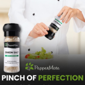 Save 35% on PepperMate Salt and Black Pepper Grinder $5.84 After Coupon...
