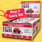 16-Pack Keto Wise Fat Bombs, Crispy Caramels $20.48 (Reg. $27.98) - $1.28...