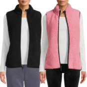 Time And Tru Women's Sherpa Vest $6 (Reg. $10) - Various Colors!
