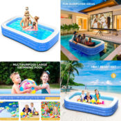 Ultivigor 10ft Inflatable Pool $34.49 After Code (Reg. $68.99) - 118