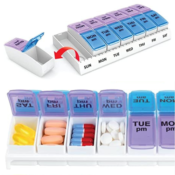 FOUR Ezy Dose Weekly AM/PM Travel Pill Organizers, Small $3.08 EACH (Reg....