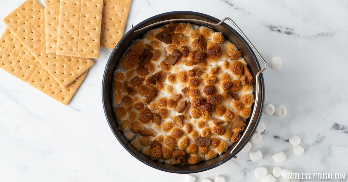 how do I make s'mores dip in the air fryer?