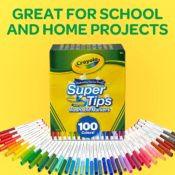 Crayola Super Tips 100 Count Marker Set $15.97 (Reg. $23.89) - Washable...