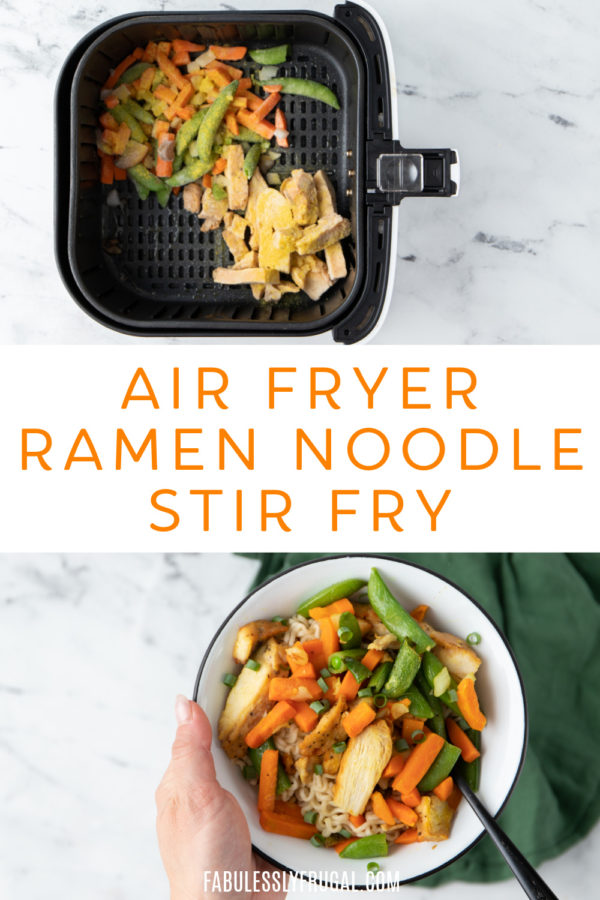 Easy 3 Ingredient Ramen Noodle Stir Fry Recipe (Air Fryer Instructions