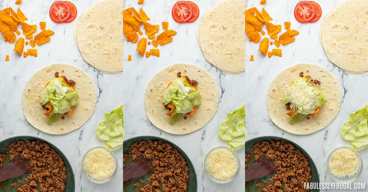 how to make a homemade taco bell crunch wrap